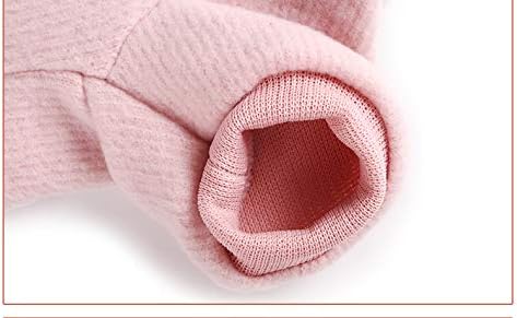 Cute Pet Puppy Cat Warm Jumper Sweater Bow Knitwear Coat (S, Pink) - Winter Apparel for Small Dogs