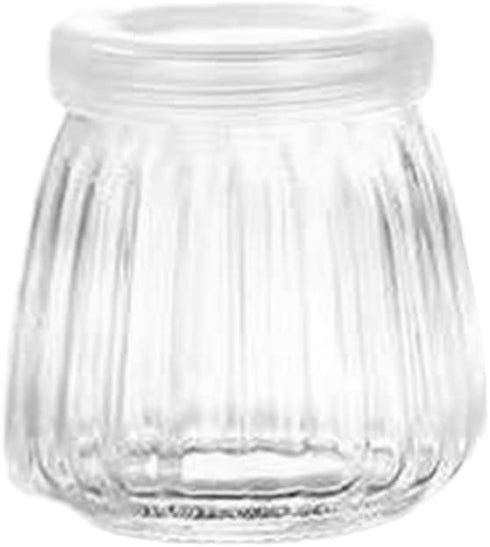 XAGMODSHN 100/150/200ML Pudding Glass Bottle with Cork Stopper Yogurt Container Favor Jar for Honey Jams Milk Mousse