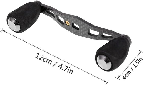 Lixada Carbon Fishing Reel Handle, Ultralight Baitcasting Trolling Reel Handle for Left Right Reels