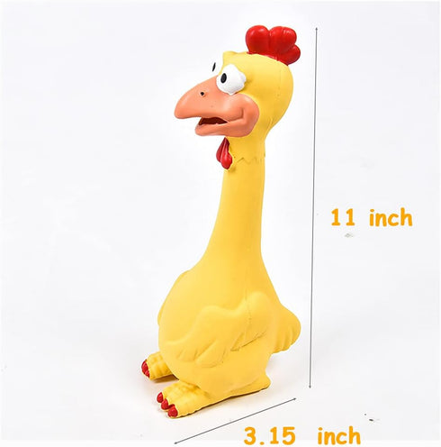 LONG RIVER Horse Toys, Rubber Chicken Squeaky Toys Play Reduce Separation Anxiety Fetch,Horse Play Ball Soccer Ball.