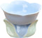 Flower Shape Ceramic Raised Cat Bowl, 8 OZ Pet Food and Water Bowl for Cats and Dogs - Blue - 1 PCS