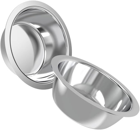 25oz Stainless Steel Dog Bowls Set, 2 Pack, 3.1 Cups Metal Bowls, 1.89 inch Deep, Dog Water Bowl for Raised Feeder