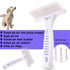 Tear Stain Remover Combs, Professional Pet Grooming Brush, Stainless Steel Undercoat Rake and Flea Combs