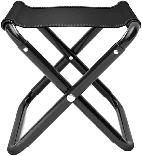 SLTG2020 Portable Folding Camping Stool, Lightweight Aluminum Frame, Black Oxford Fabric, 10.2 x