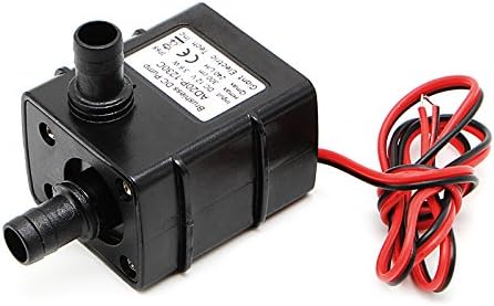 HiLetgo 2pcs Water Pump 240L/H DC 12V Micro Brushless Pump for Pool and Aquarium