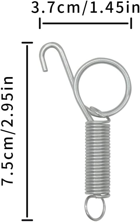10 Pack Metal Finger Spring Latch Hook for Rabbit Cages, Multi-Functional Pet Door Spring Latch for Small Animals