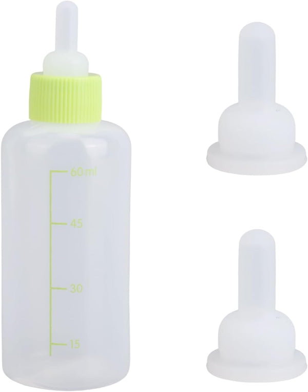 Fukaisu Kitten Bottle Feeding Kit, Professional Kitten Nursing Bottle with Nipple & Cleaning
