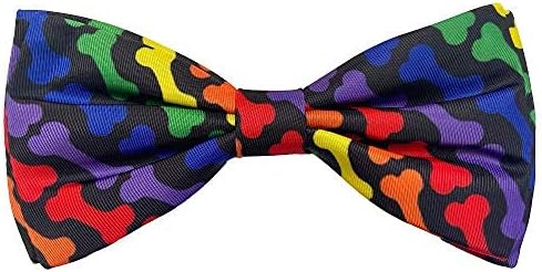 Huxley & Kent Unity Bow Tie for Pets, Large Pride Bow Tie Collar Attachment for Dogs & Cats
