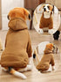 6 Pieces Dog Hoodie Sweaters with Hat - Warm Winter Clothes for Small Dogs Chihuahua (XXS)