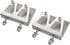 CYCQB 1 Pair RC Boat Trim Tabs, Adjustable Metal Wave Balance Flaps, Aluminum