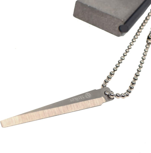 Treasure Gurus 3" Keychain Flint Magnesium Fire Starter Block Compass Outdoor Emergency Survival Tool Camping Gear