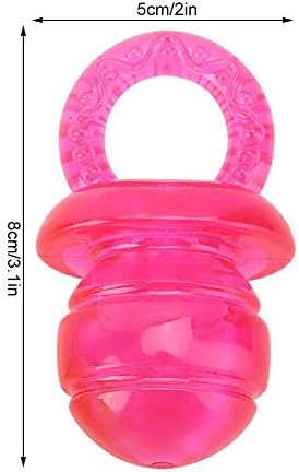 HEEPDD 2Pcs Dog Pacifier Chew Toys, Pet Puppy Molar Chewing Training Toys for Dogs and Cats (Red Green)