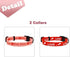 2 Pack Valentine’s Day Dog Collar, Adjustable Heavy Duty Nylon Holiday Pet Collars in Red and Pink (Large)