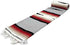 Heather Gray Mexican Yoga Blanket - Thick Grey Diamond with Camel, Tan, & Rust Stripes