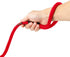 Gooby Mesh Leash - Red, 4 FT - Breathable Leash for Small Dogs with Bolt Snap Clasp