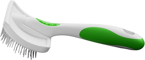 Andis 68565 Stainless-Steel Slicker Brush for Dogs and Cats - Durable Grooming Tool for All Breeds, Medium (Green)