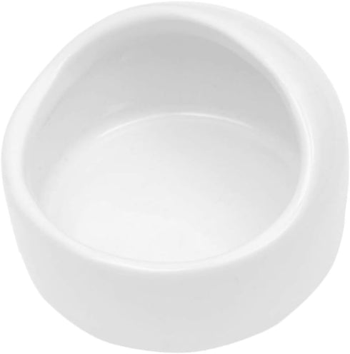 Mipcase Hamster Ceramic Bowl - Small Animal Food Bowl, No Spill Food Water Dish for Hedgehog, Gerbil, Chinchilla, Rat,