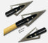 12pcs 135 0.35" 1" 2-Blade, Traditional Wooden Arrow Specific Hunting Broadheads - Grain, Inner Aperture, Cutting