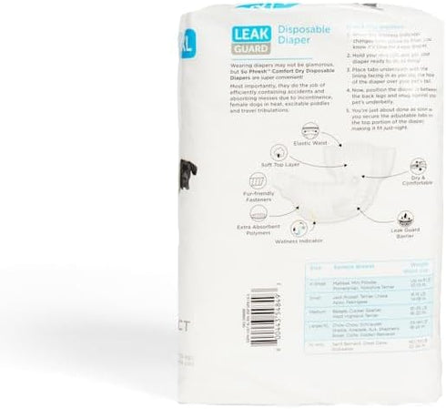 Count 12 So Phresh by Petco Leak Guard Disposable Pet Diapers X-Large/XX-Large