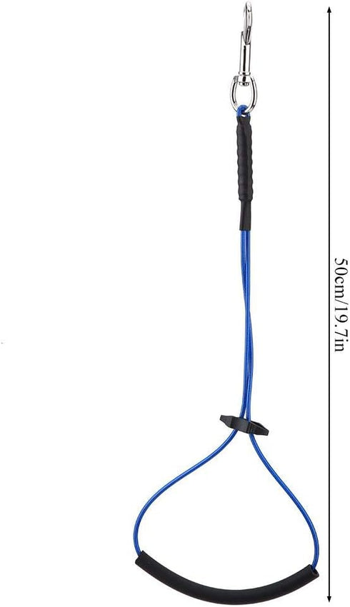 Dog Grooming Loop - Single Noose Hoop Restraint Loop for Pet Table Arm or Bath Tub