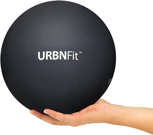 URBNFit 9-inch Small Exercise Ball - Mini Pilates Ball with Fitness Guide for Yoga, Barre, Physical Therapy, Core