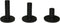 LeFeng Sports Golf Rubber Tees Holder Set, Mixed Size Durable Driving Range Tees, Colorful Golf Tees