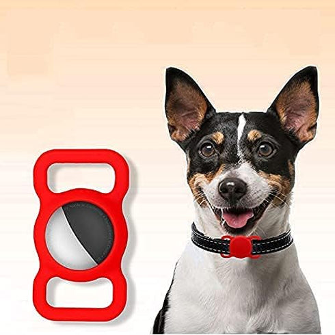 Protective Airtag Case for Dog Collar, Waterproof Holder Case Compatible with Apple AirTag, Black