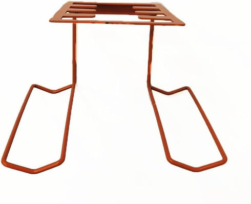 Tennis Racket Holder, Wall Mounted Metal Holder for Heavy-Duty Steel, Holds 6 Balls & 4 Racquets, Orange