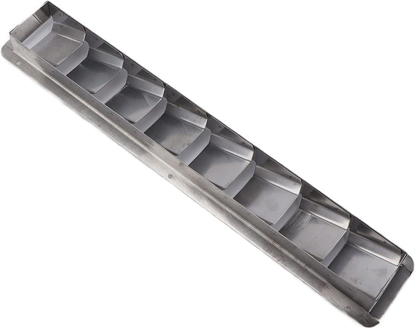 Acouto Boat Louver Vent,Marine Vent Grille Oblong Stainless Steel 8 Slots Grid