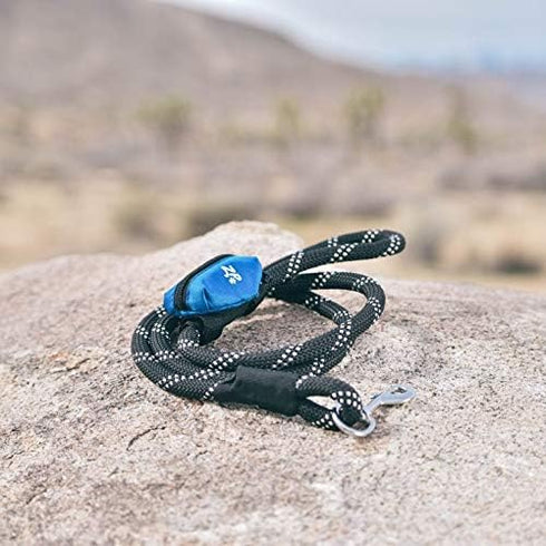 ZippyPaws Dog Poop Bag Holder Leash Attachment, Glacier Blue