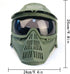 Tactical Mask for Airsoft, Full Face Tactical Gear, Impact Resistant with Goggles, Outdoor Activities