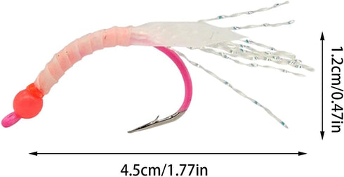 Generic Set 1.77 Inches Fishing Lure - Artificial Reflective Tail Bait - Reflective Tail Fishing Lures for Bass