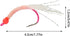 Generic Set 1.77 Inches Fishing Lure - Artificial Reflective Tail Bait - Reflective Tail Fishing Lures for Bass