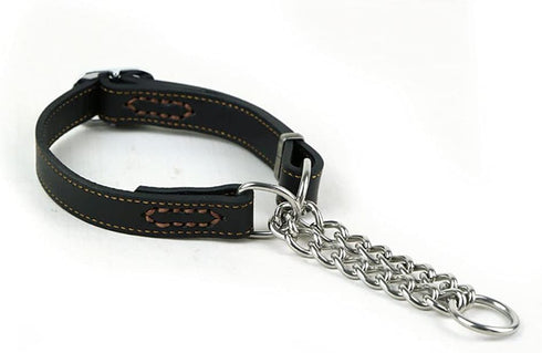 Love Dream Leather Martingale Collars for Dogs, Anti-Escape No Pull Training Collar for Medium Large Dogs