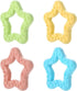1Pc Random Color Star Shaped Dog Chew Toys, Elasticity Teeth Cleaning, Indoor and Outdoor Pet Supplies