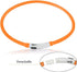 LED Dog Collar, USB Rechargeable Glowing Collar, 3 Flashing Modes, Water-Resistant for Small Medium Large Dogs