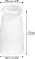 QWORK 3D Honeycomb Aquarium Filter Pads, 8 Pack White Filter Socks for Fresh & Saltwater Tanks, 4"x11.8".