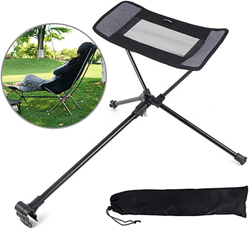 YWHWLX Outdoor Folding Chair Ottoman Portable Recliner Lazy Retractable Footstool Leg Rest Moon Chair Kit for Hiking