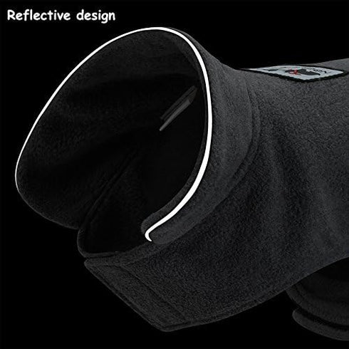Creation Core Windproof Plush Dog Clothes Jacket, Night Reflective Vest, Eco-Friendly, No Pull Design for Small & Large