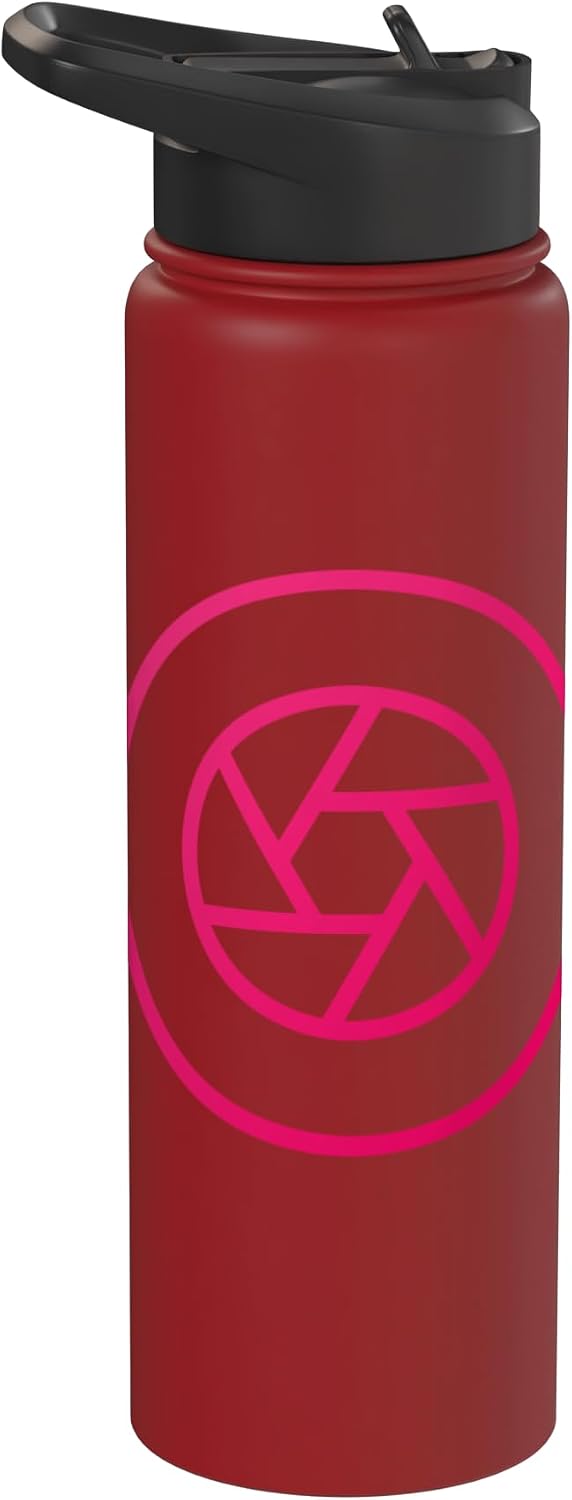 Clever Witty Aperture Designs Photography Aperture Camera Lens Photographer Photo Stainless Steel Insulated Water Bottle
