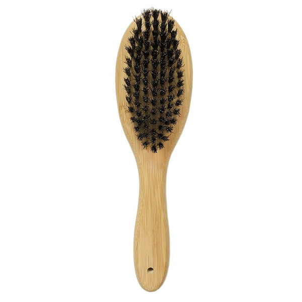 Patina Dog Cat Brush for Shedding, Natural Bamboo Boar Bristles, Pet Grooming Supplies for Dogs Cats