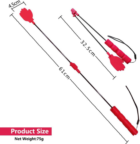 Collapsible Portable Dog Training Stick: Durable Silicone Whip with Anti-Slip Handle for Indoor and Outdoor Training