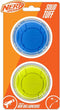 Nerf Dog Sonic Ball Dog Toys, Lightweight and Water Resistant, 2.5 Inches, Two Pack