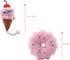 HEAT PAWS Pink Donut & Ice Cream Dog Plush Toys | Plush-Filled Squeaky Chew Toys (with Sprinkle Decoration) |