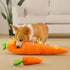 YASREKUYI Carrot Style Squeaky Large Plush Dog Toys - Small Breed Puppy Chew Toys - Chewing Toys for Dogs - Large&Small