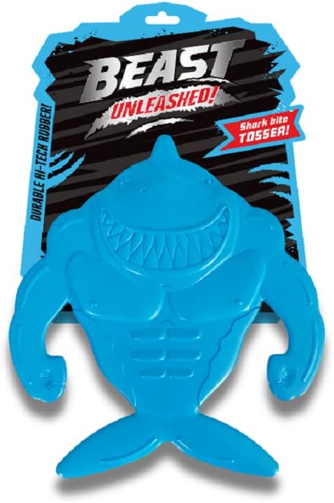 Beast Unleashed Shark Tosser Dog Toy, Premium Rubber