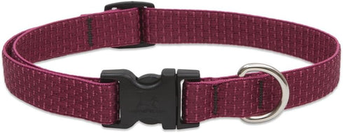 LupinePet Eco 3/4" Berry Adjustable Collar for Medium and Larger Dogs, 13-22"