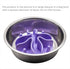 Doweiss Silicone Slow Feeder Dog Bowl Insert, Strong Suction Cups for Slow Eating Bowls, Large, Purple
