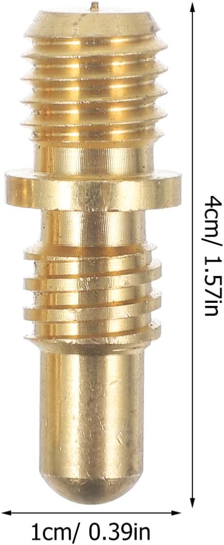 Kisangel 2 Sets Pool Cue Joint Pin Screws Billiard Joint Pin Connector Cue Tip Inserting Screws for Billiard Cue Hardware Supplies