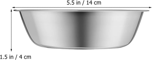 GANAZONO 3pcs Pet Bowls Indoor Cute Small Cats Bowls Metal Pet Food Feeder Bowls Pet Water Bowls Cat Food Dishes Remplacement